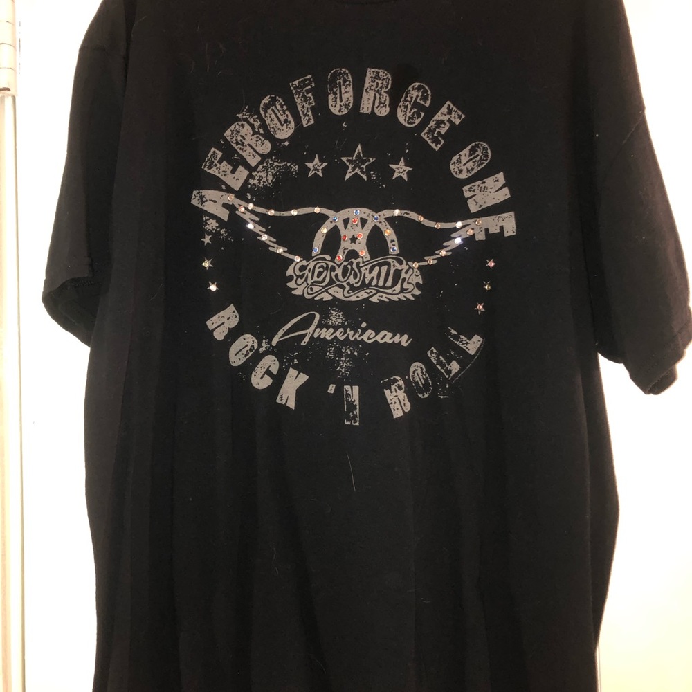 Official AeroForce One Aerosmith fan club T-shirt